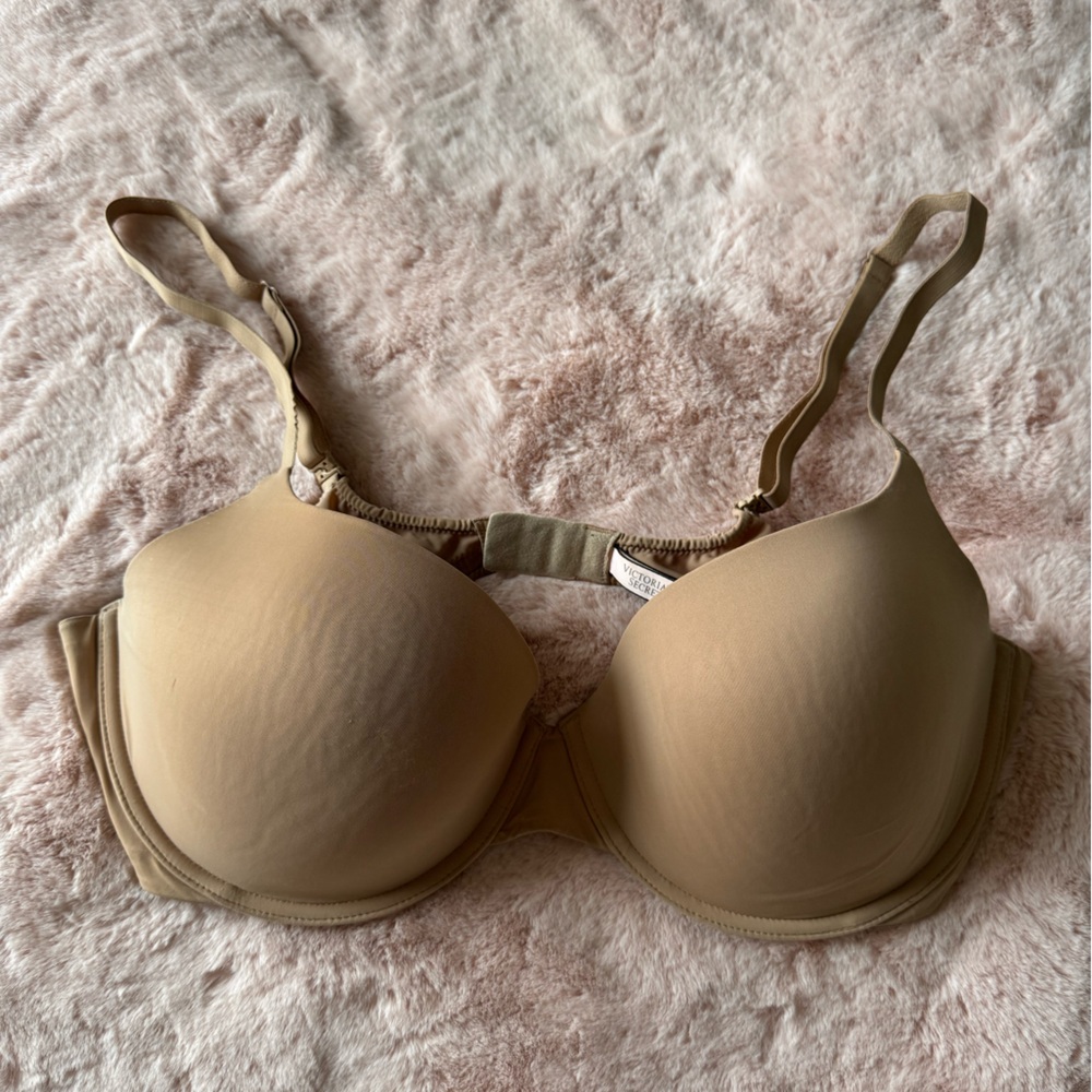 Victoria's Secret Body by Victoria Lightly Lined Demi Bra Nude Size 38DD
